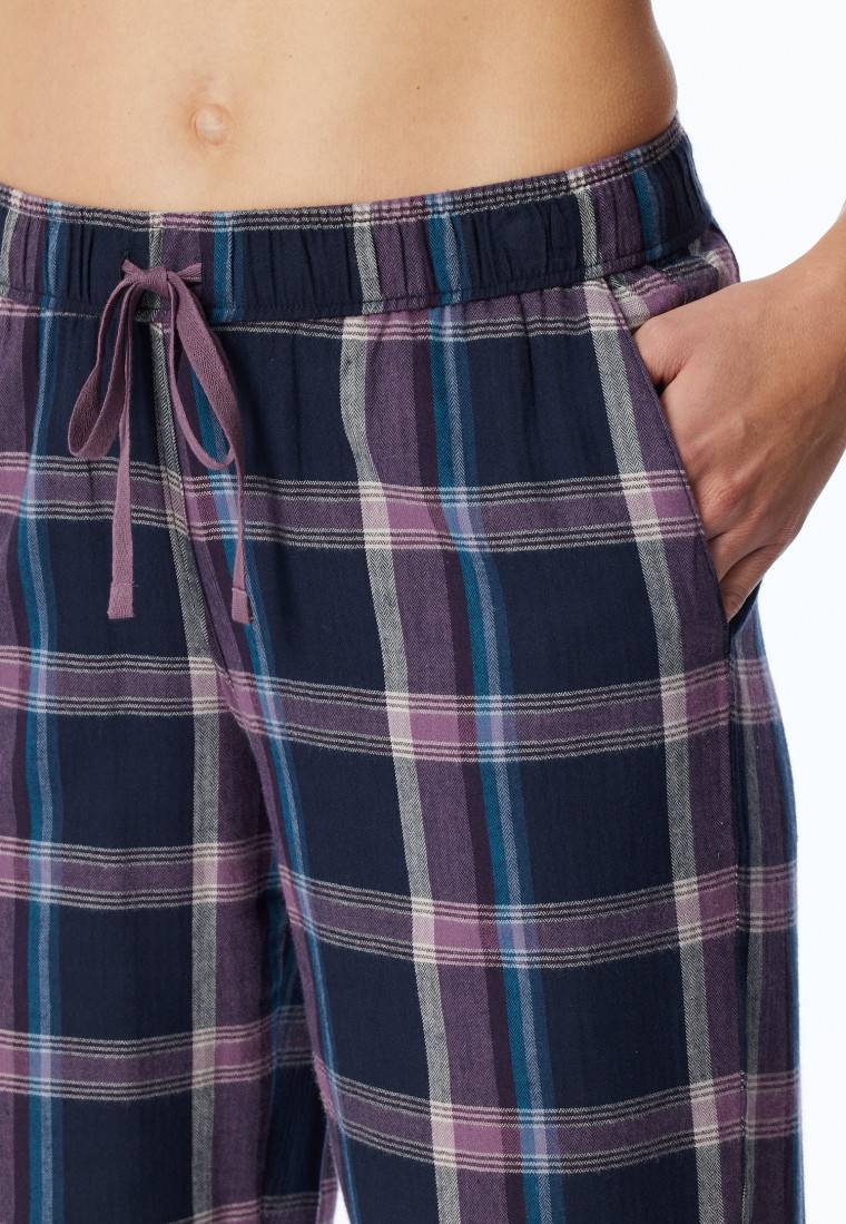 Schiesser Hose Lang Flanell Organic Cotton Karos Multicolor - Mix+Relax