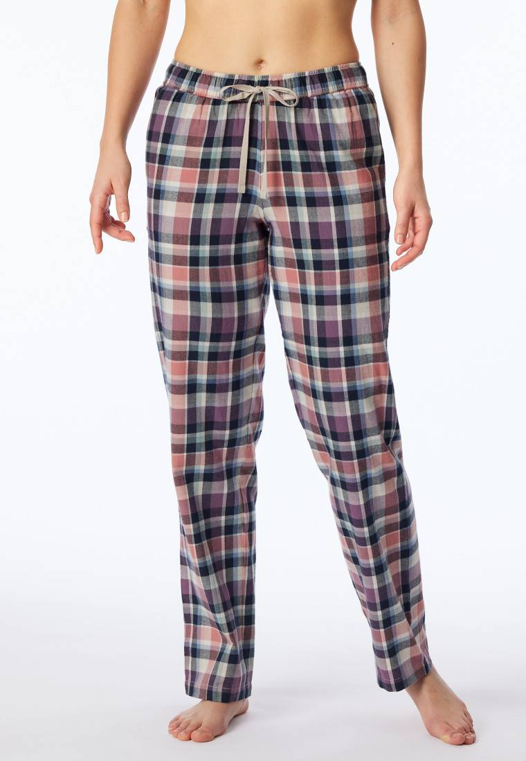 Schiesser Hose Lang Flanell Organic Cotton Karos Multicolor - Mix+Relax