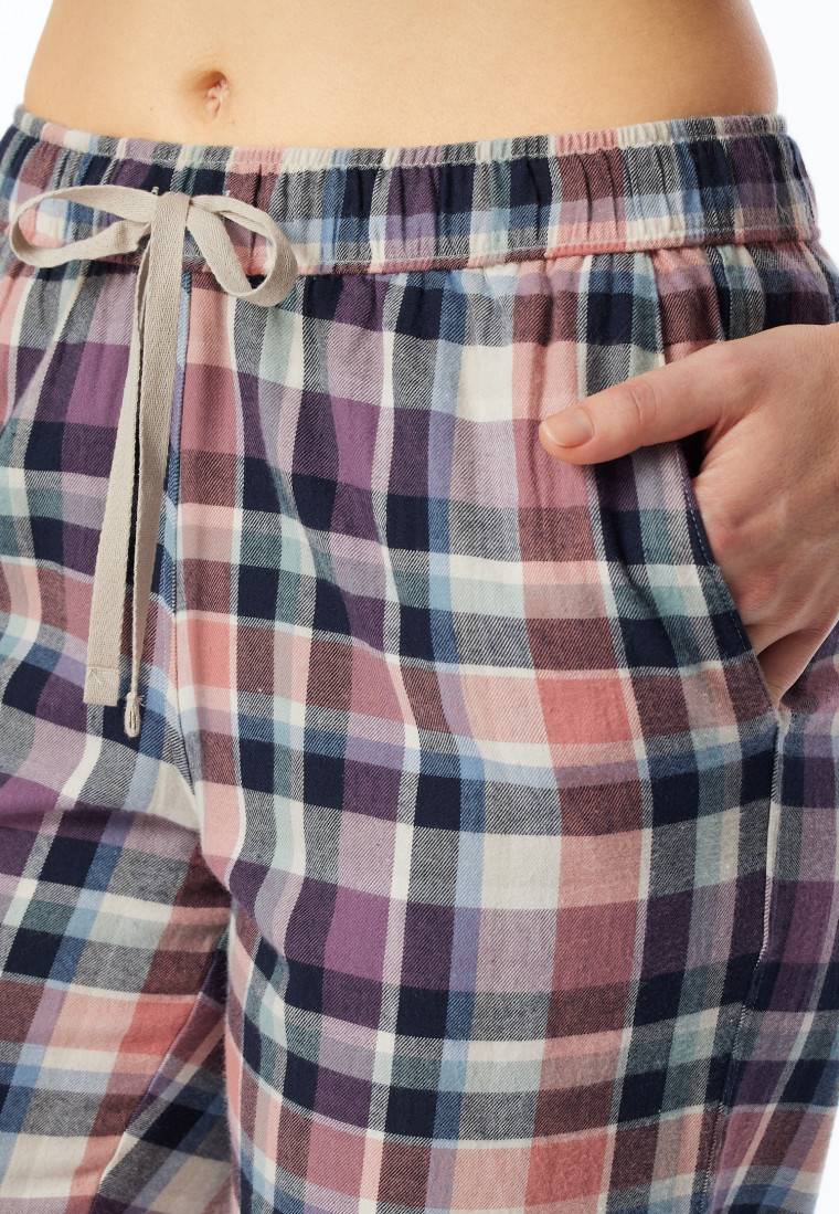 Schiesser Hose Lang Flanell Organic Cotton Karos Multicolor - Mix+Relax