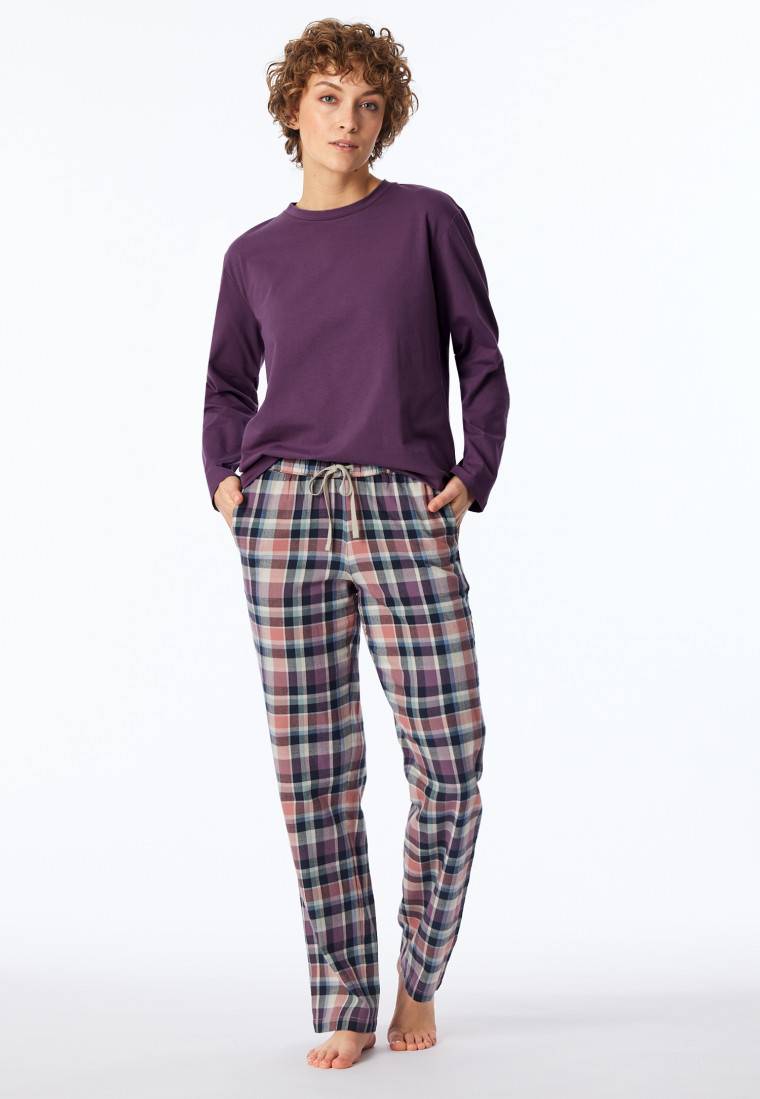 Schiesser Hose lang Flanell Organic Cotton Karos multicolor - Mix+Relax