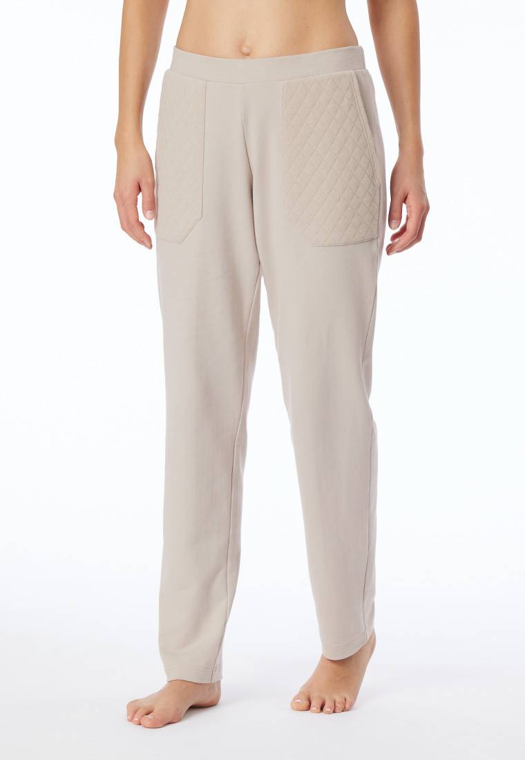 Schiesser Hose Lang Jersey-Quiltstoff Und Sweatware Beige - Mix+Relax