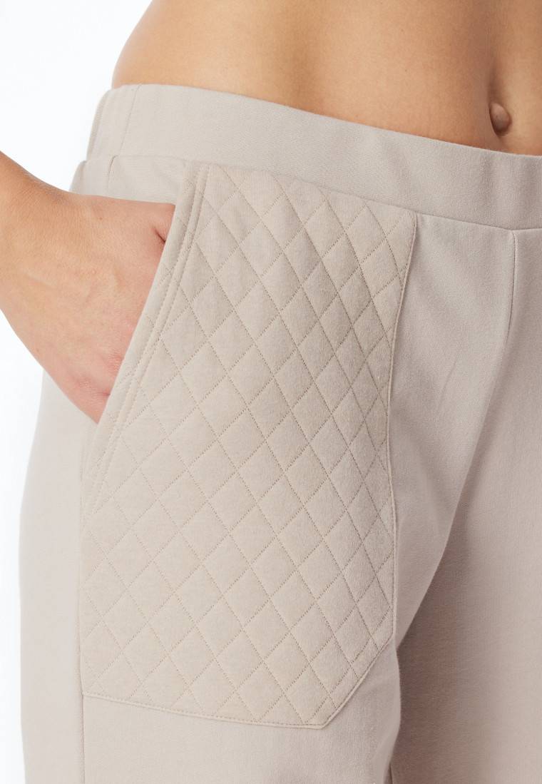 Schiesser Hose Lang Jersey-Quiltstoff Und Sweatware Beige - Mix+Relax