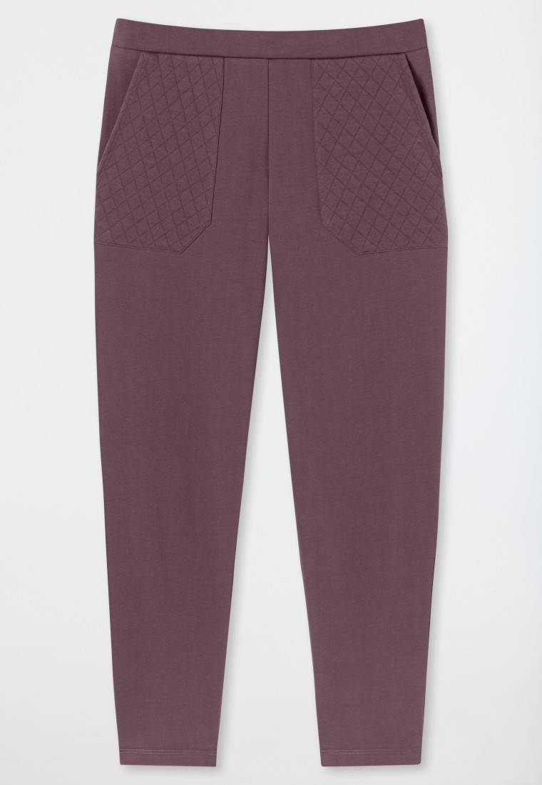 Schiesser Hose Lang Jersey-Quiltstoff Und Sweatware Malve - Mix+Relax