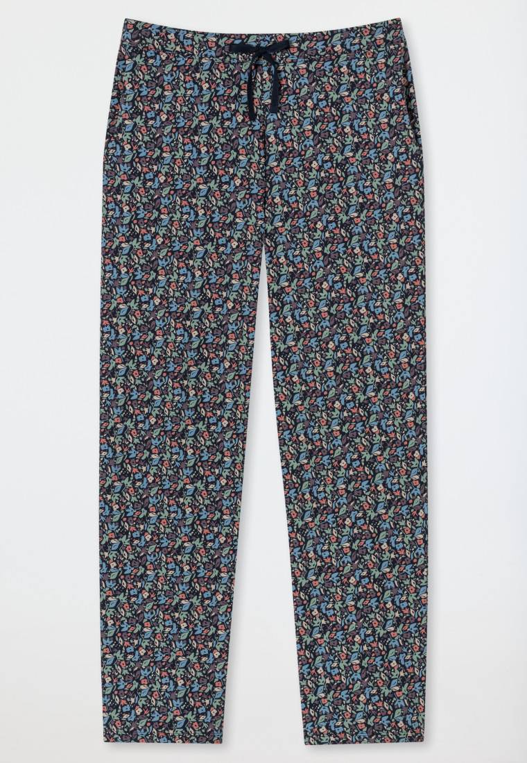 Schiesser Hose Lang Multicolor Floral Gemustert - Mix+Relax
