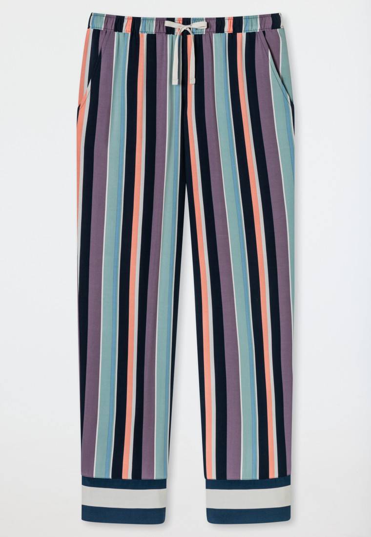 Schiesser Hose Lang Webware Streifen Multicolor - Mix+Relax