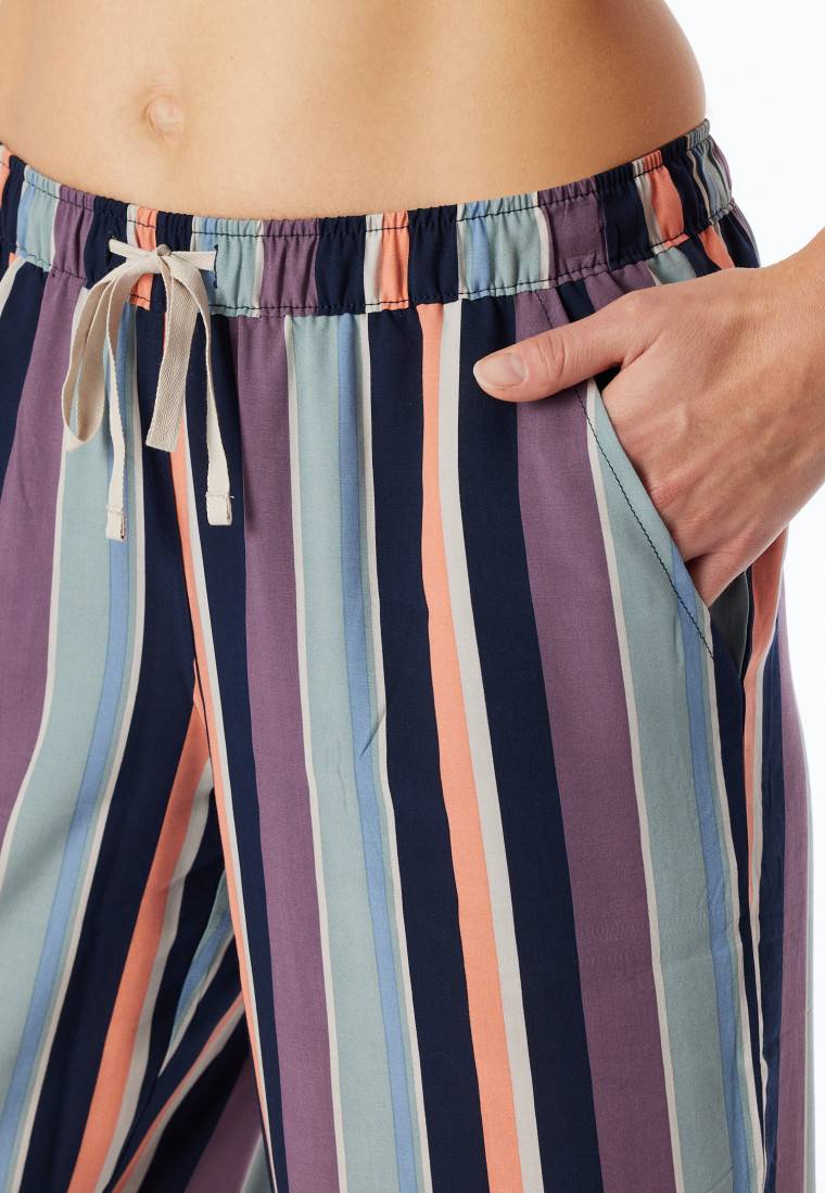 Schiesser Hose Lang Webware Streifen Multicolor - Mix+Relax