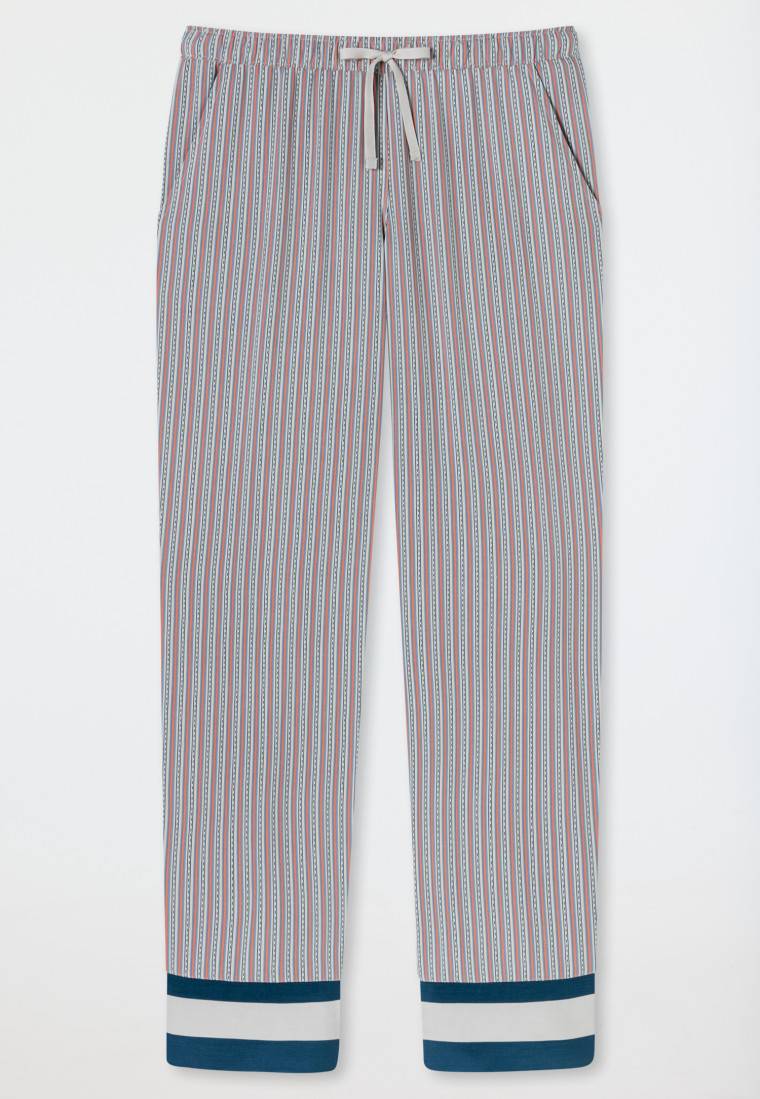 Schiesser Hose Lang Webware Streifen Multicolor - Mix+Relax