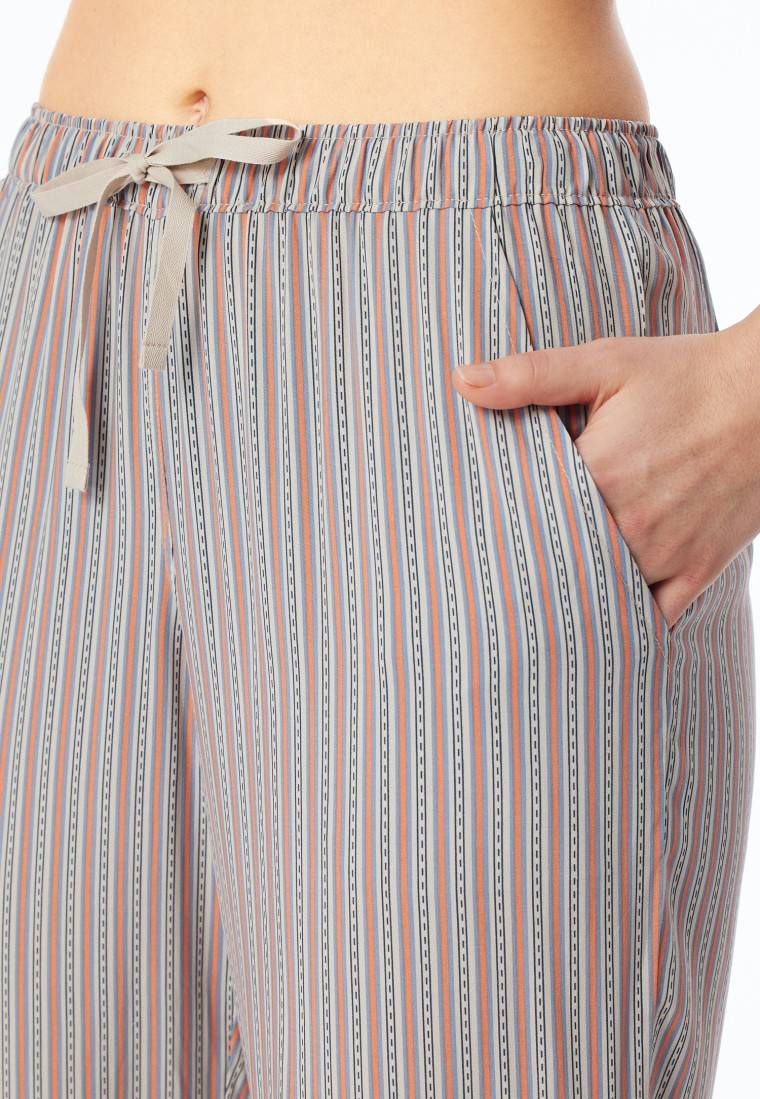 Schiesser Hose Lang Webware Streifen Multicolor - Mix+Relax