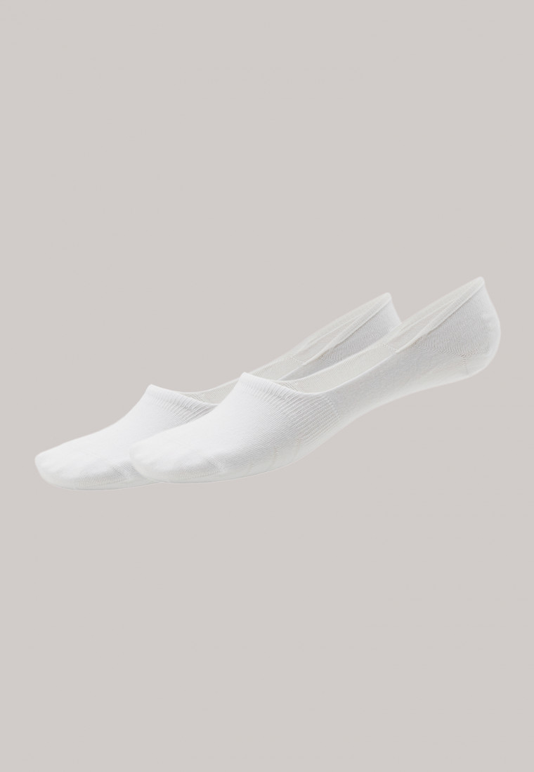 Schiesser Inshoe-Damensocken 2er-Pack weiß - Long Life Cool