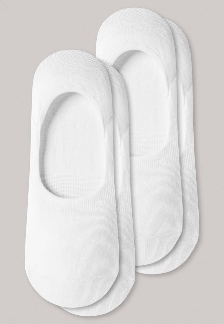 Schiesser Inshoe-Herrensocken 2er-Pack Weiss - Long Life Cool