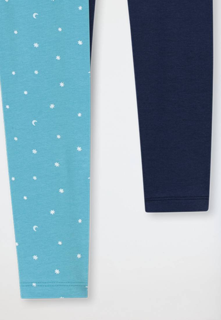 Schiesser Leggings 2er-Pack Sterne Monde Mehrfarbig - 95/5