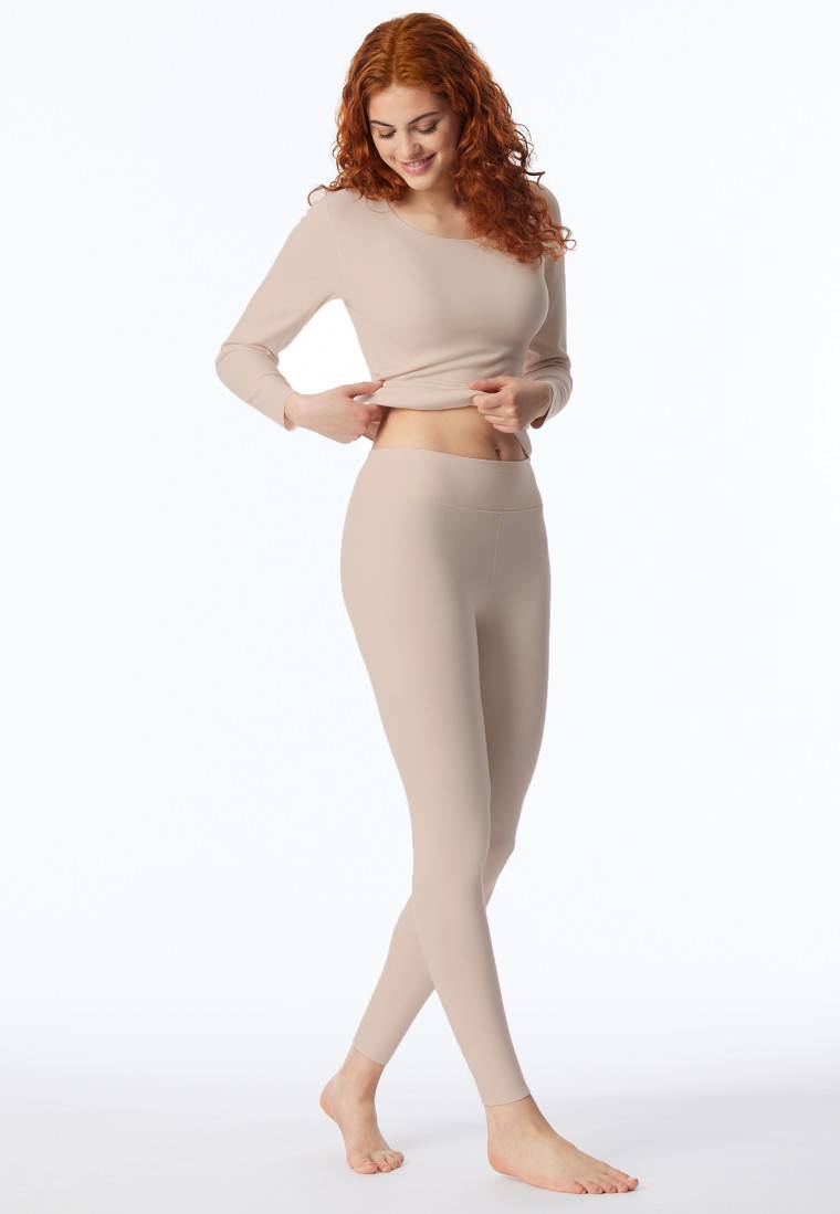Schiesser Leggings wärmend sand - Invisible Soft Warming