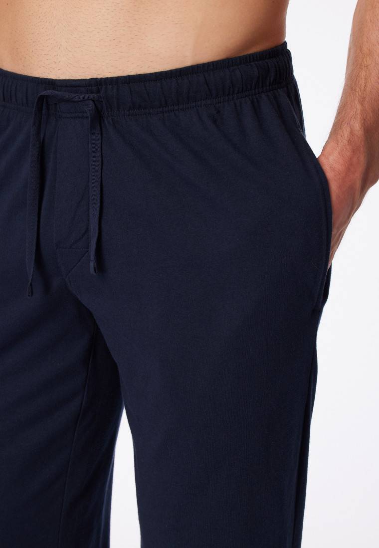Schiesser Loungehose Lang Jersey Dunkelblau - Mix+Relax