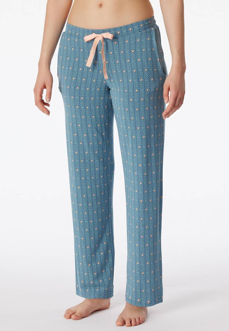 Schiesser Loungehose Lang Modal Grafikprint Multicolor - Mix+Relax