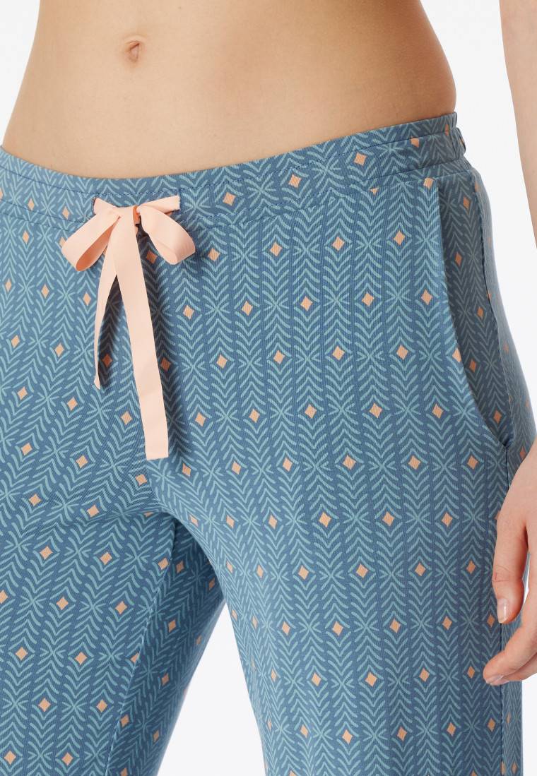 Schiesser Loungehose Lang Modal Grafikprint Multicolor - Mix+Relax