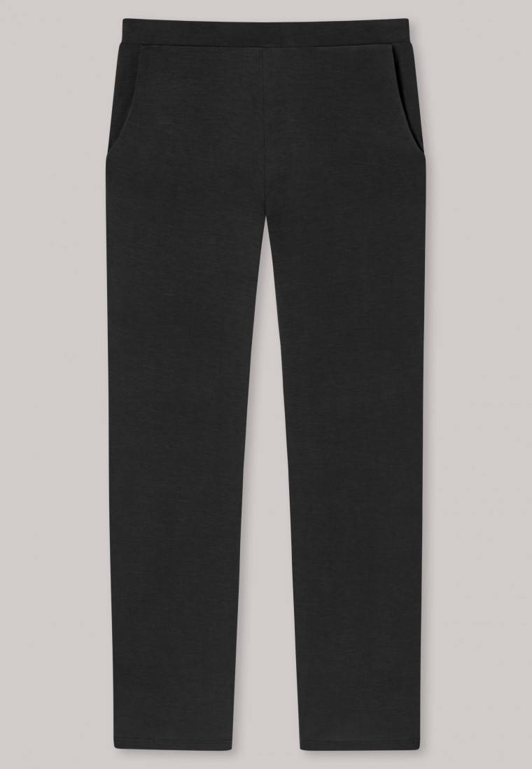Schiesser Loungehose Lang Modal Marlene-Schnitt Schwarz - Mix+Relax