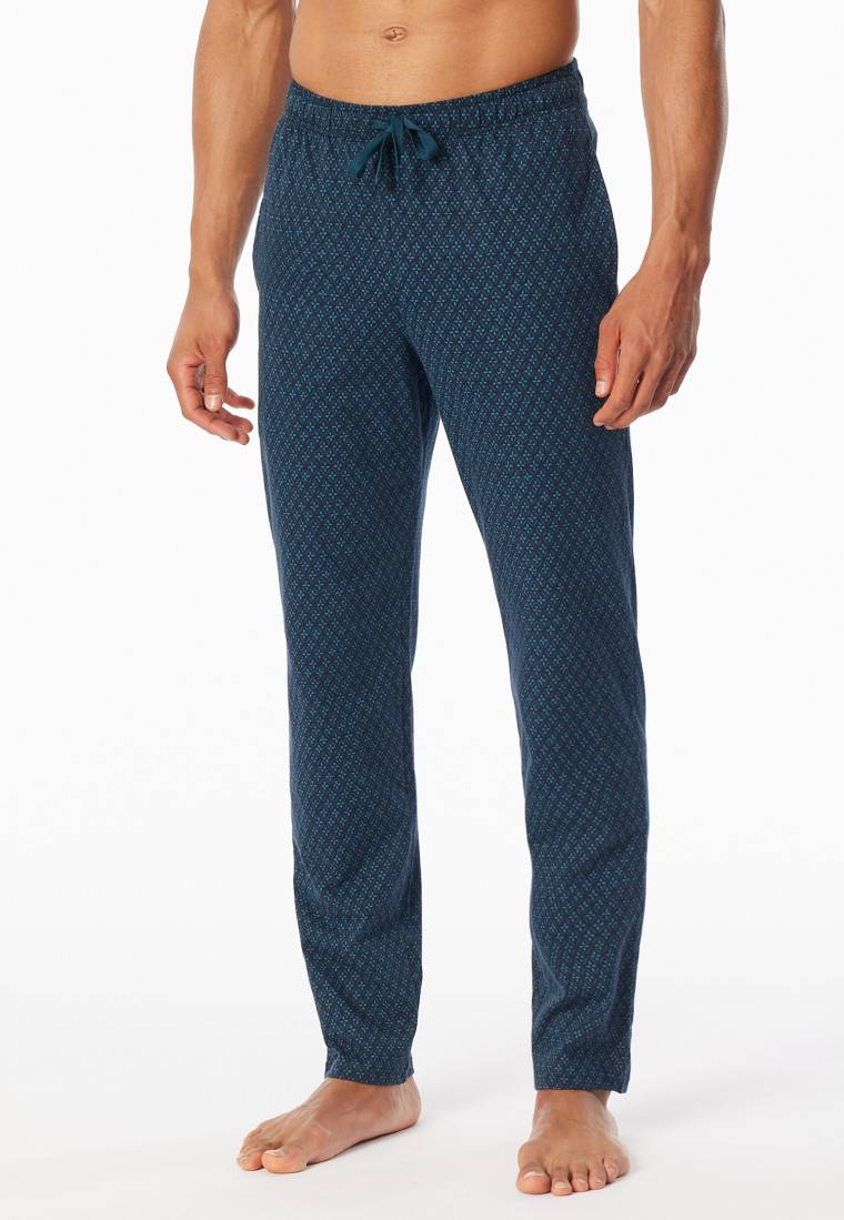 Schiesser Loungehose Lang Organic Cotton Dunkelblau - Mix+Relax
