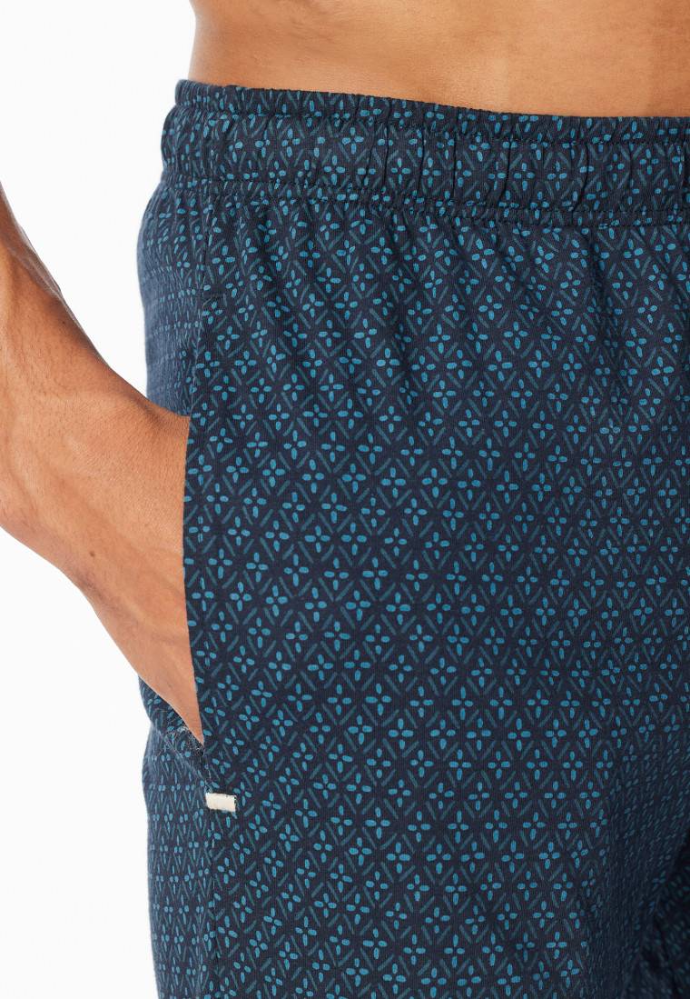Schiesser Loungehose Lang Organic Cotton Dunkelblau - Mix+Relax