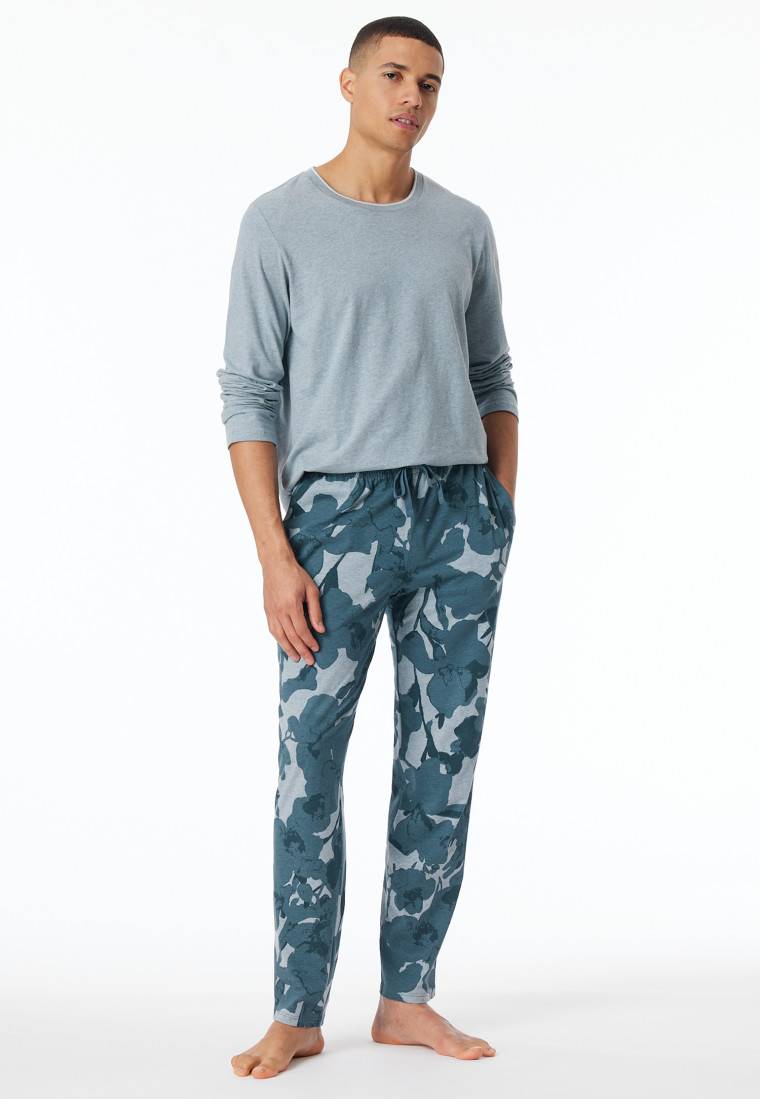 Schiesser Loungehose lang Organic Cotton mehfarbig gemustert - Mix+Relax