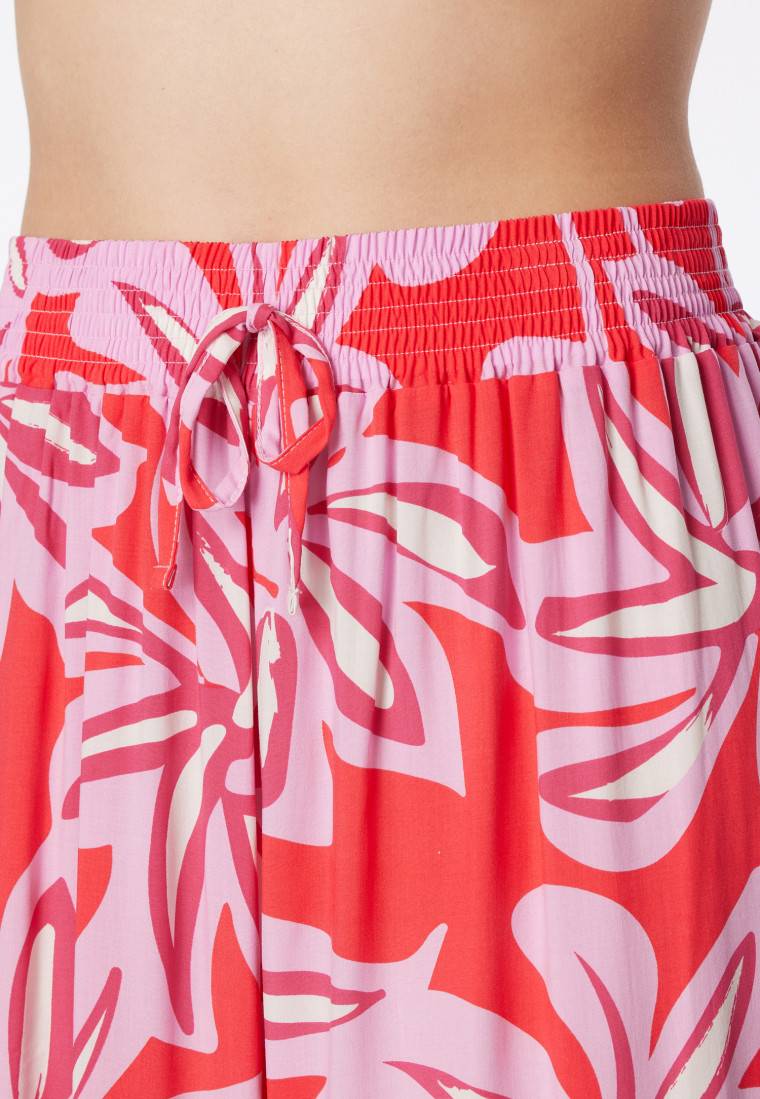 Schiesser Loungehose Lang Viskose Blumenprint Multicolor - Mix+Relax