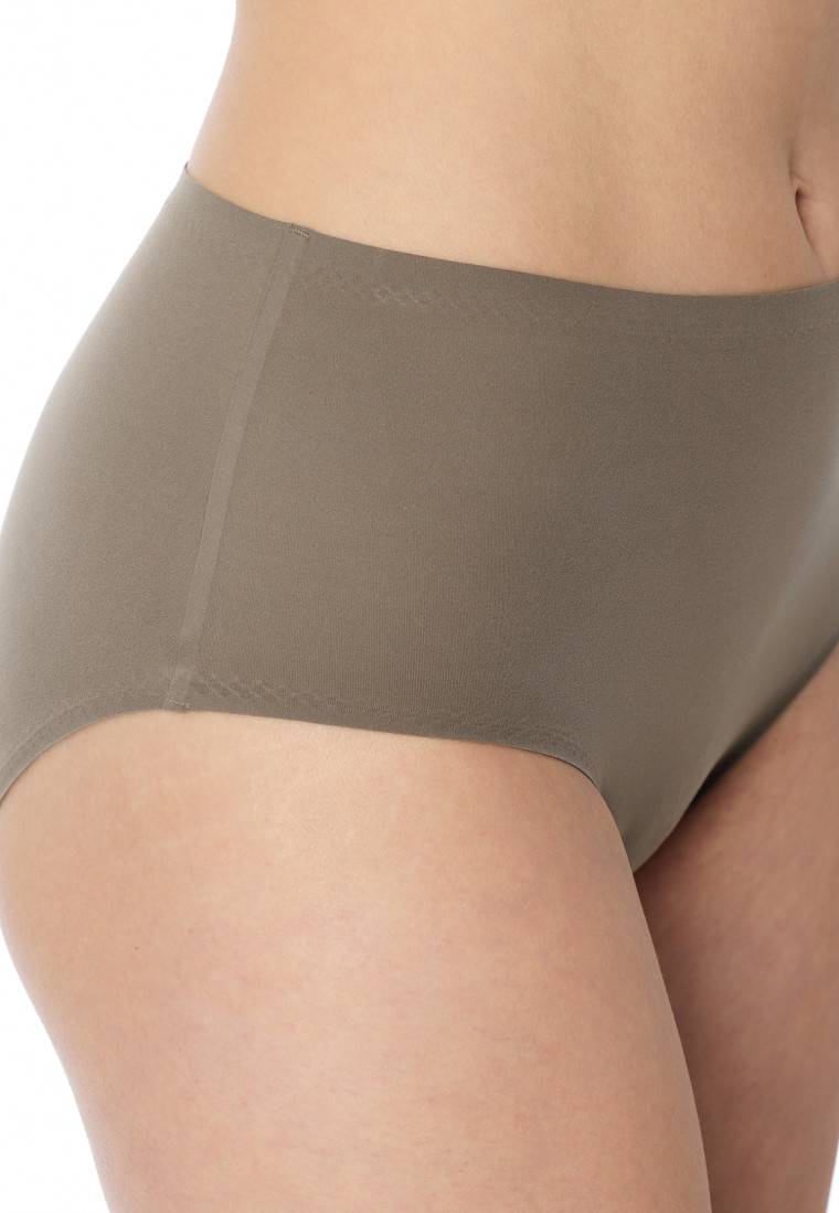 Schiesser Maxi-Slip Microfaser Taupe - Invisible Soft