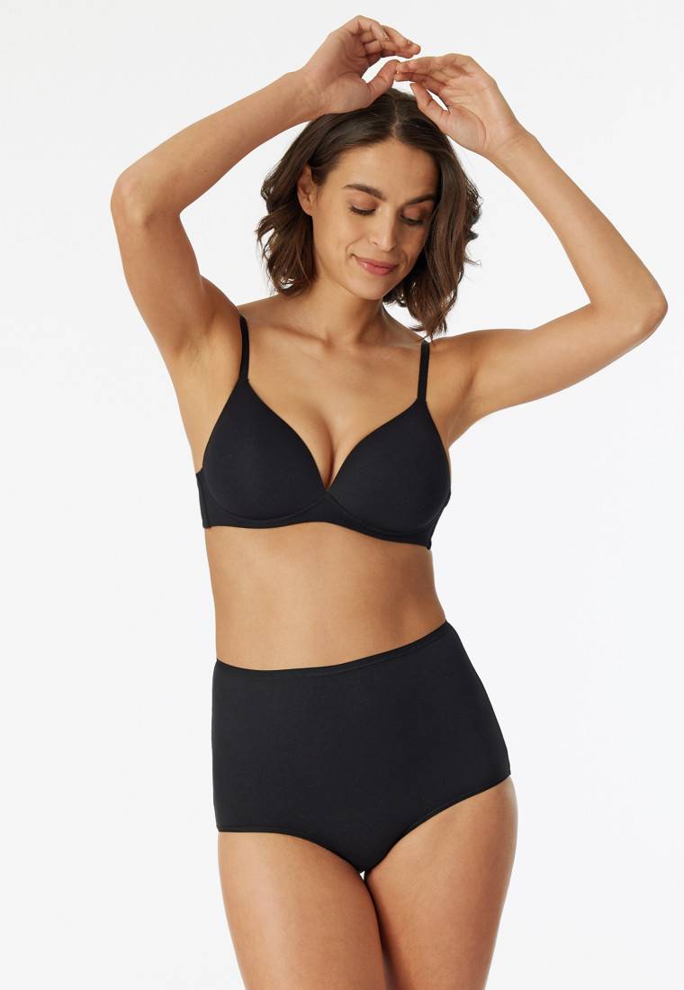 Schiesser Maxislips 2er-Pack Organic Cotton schwarz - 95/5