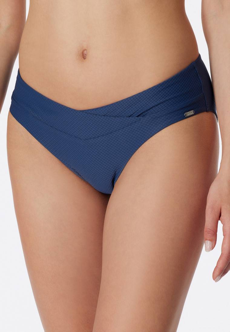 Schiesser Midi-Bikinislip V-Form Blau - Aqua Mix & Match