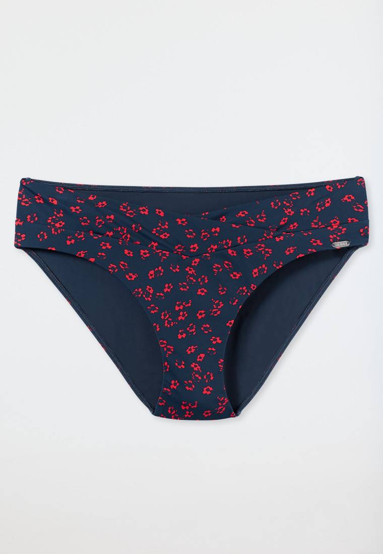 Schiesser Midi-Bikinislip V-Form Blumenprint Multicolor - Aqua Mix & Match