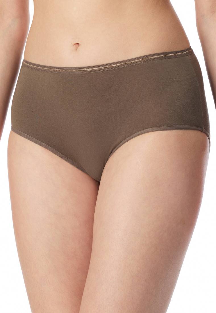 Schiesser Midi-Slips 2er-Pack Beige/ Taupe - Modal Essentials