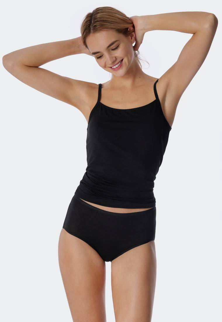 Schiesser Midi-Slips 2er-Pack schwarz - Modal Essentials