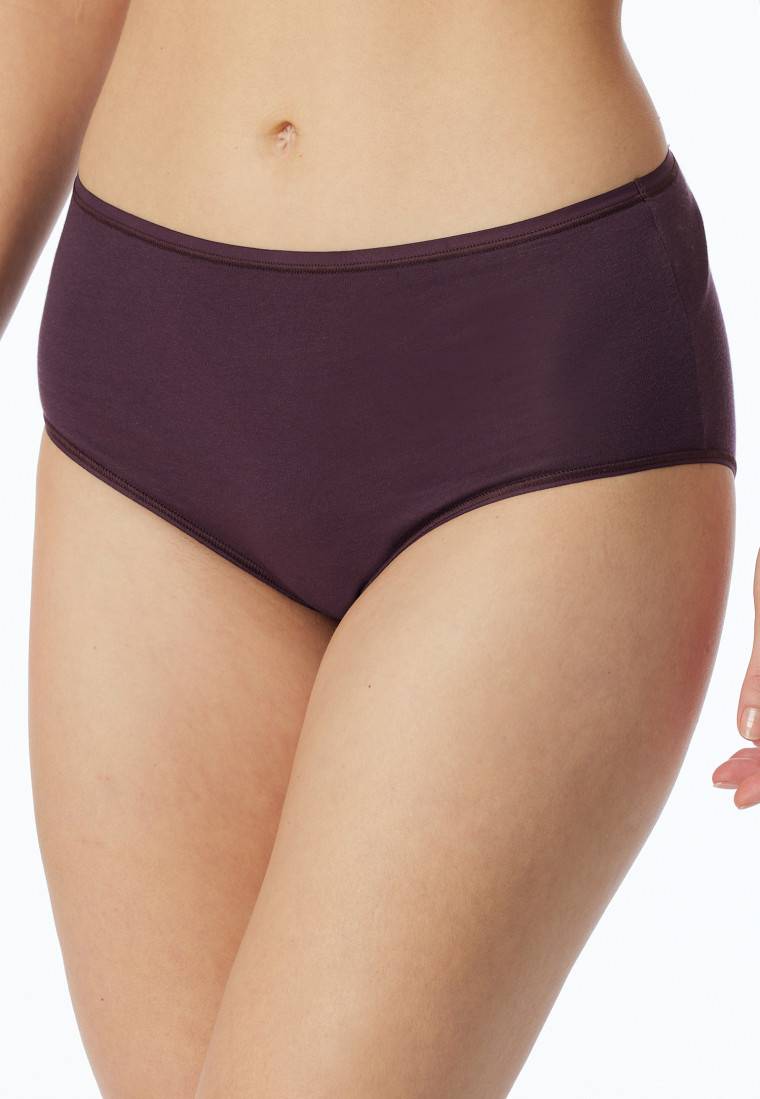 Schiesser Midislip 2er-Pack Organic Cotton Nachtblau/pflaume - 95/5