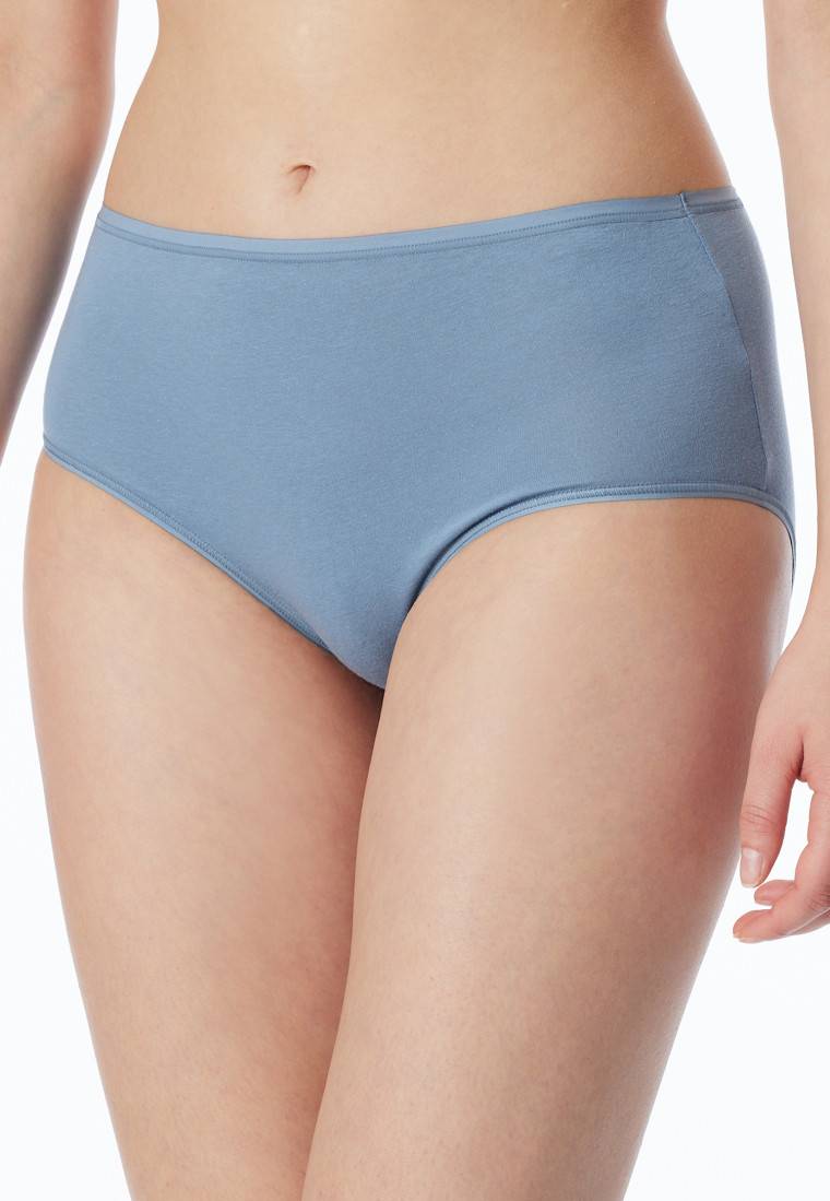 Schiesser Midislip 2er-Pack Organic Cotton Schwarz/graublau - 95/5