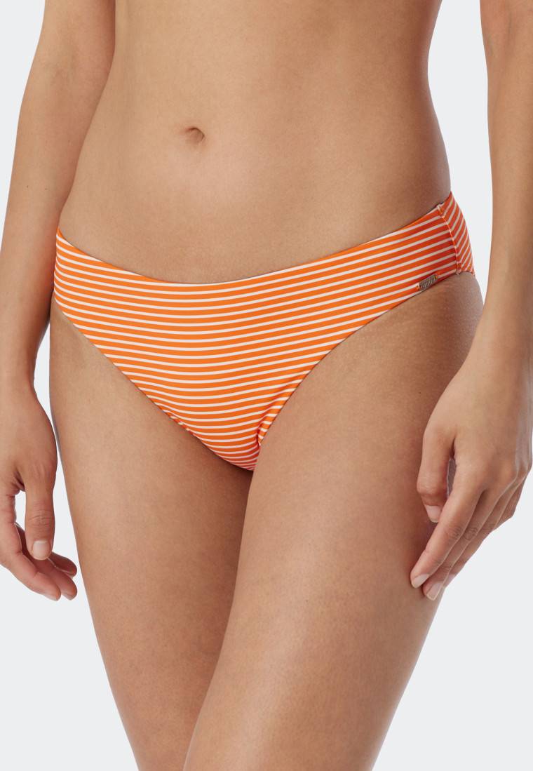 Schiesser Mini-Bikinislip Streifen Orange - Mix & Match Reflections