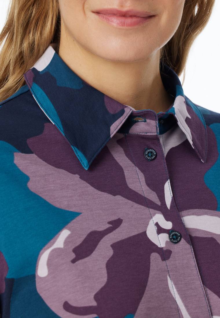 Schiesser Pyjama Interlock Multicolor Bedruckt - Modern Nightwear