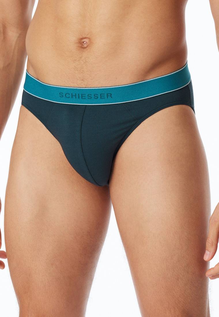 Schiesser Rio-Slip Modal Gestreift Petrol - Duality Function