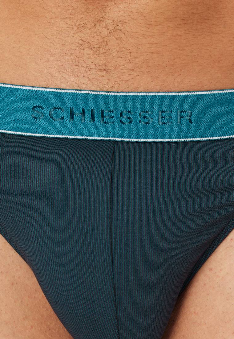 Schiesser Rio-Slip Modal Gestreift Petrol - Duality Function
