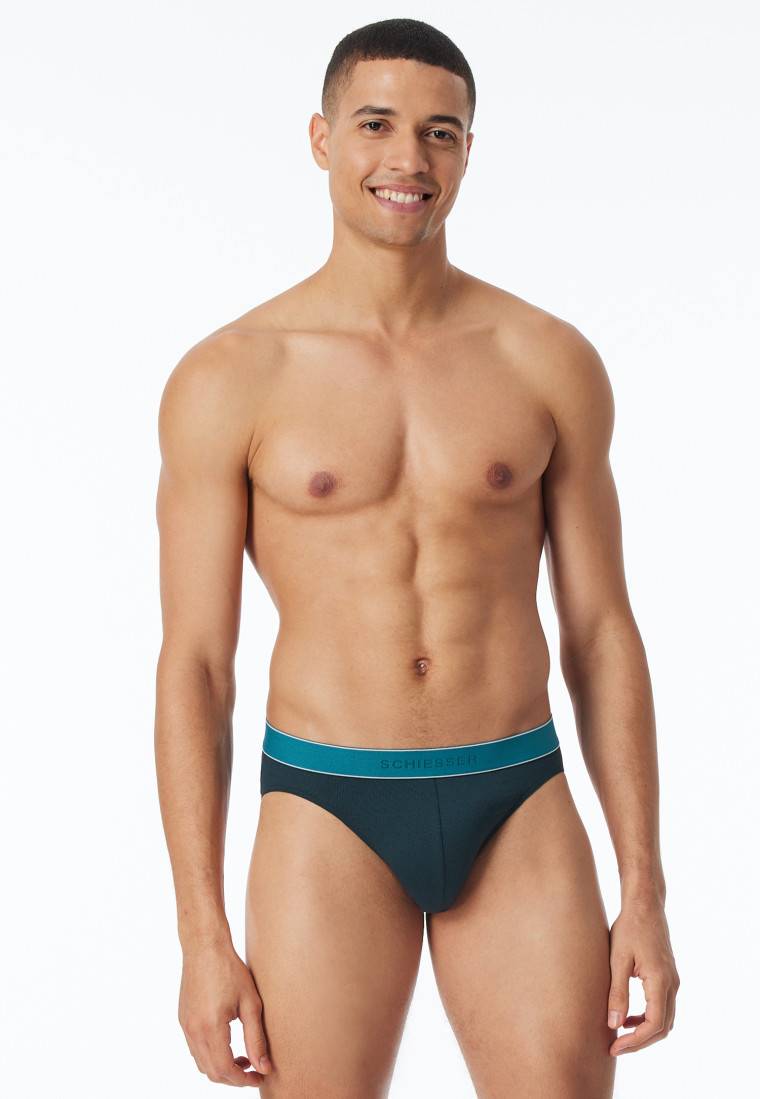 Schiesser Rio-Slip Modal gestreift petrol - Duality Function