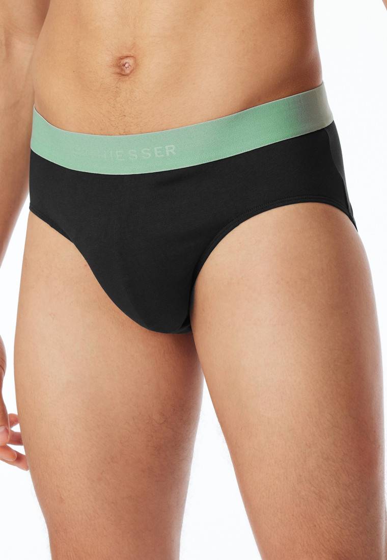 Schiesser Rio-Slips 3er-Pack Organic Cotton Webgummibund Mehrfarbig - 95/5