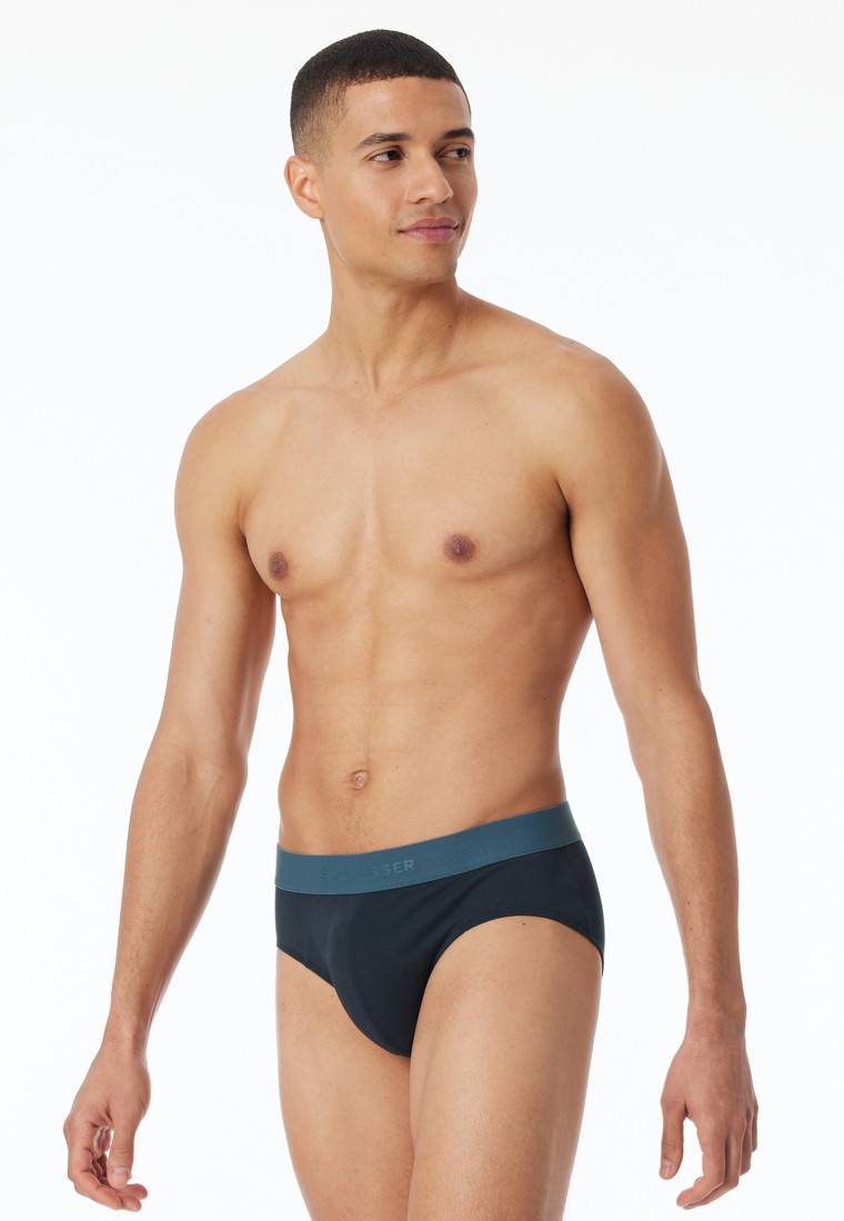 Schiesser Rio-Slips 3er-Pack Organic Cotton Webgummibund mehrfarbig - 95/5