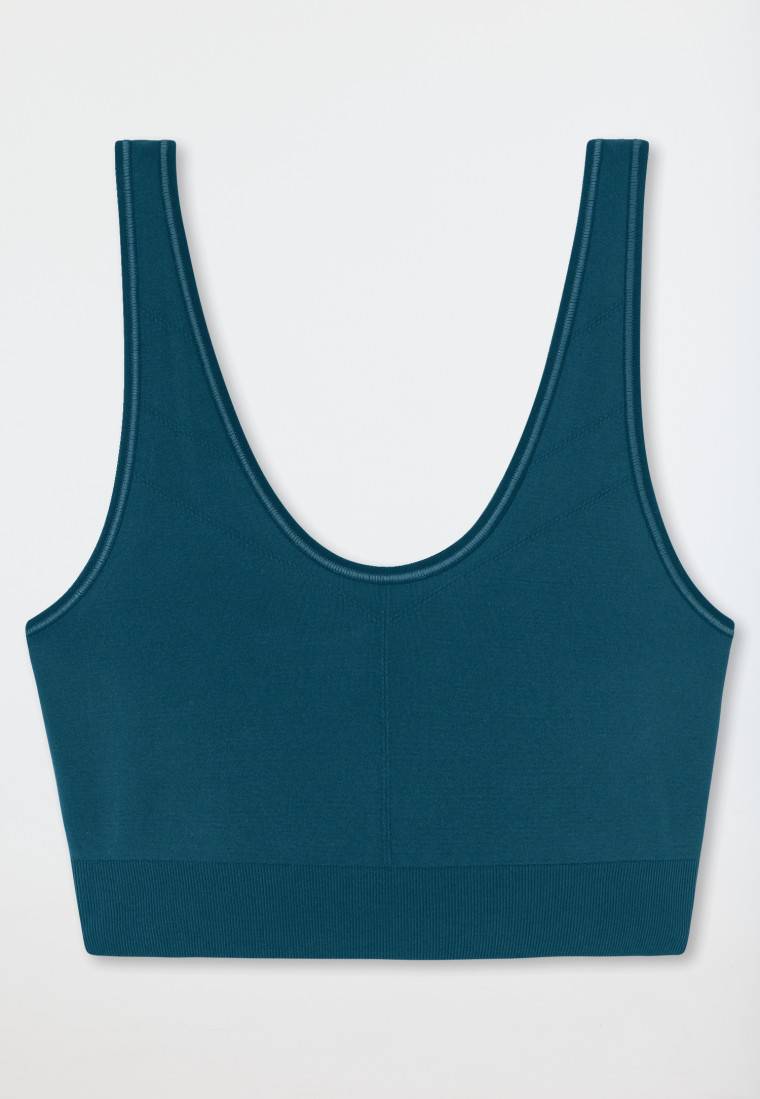 Schiesser Bustier Wendbar Petrol - Casual Seamless
