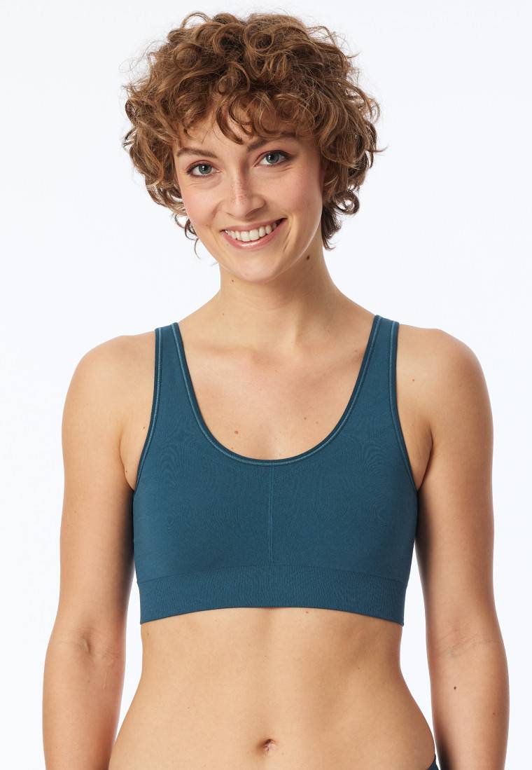 Schiesser Bustier Wendbar Petrol - Casual Seamless