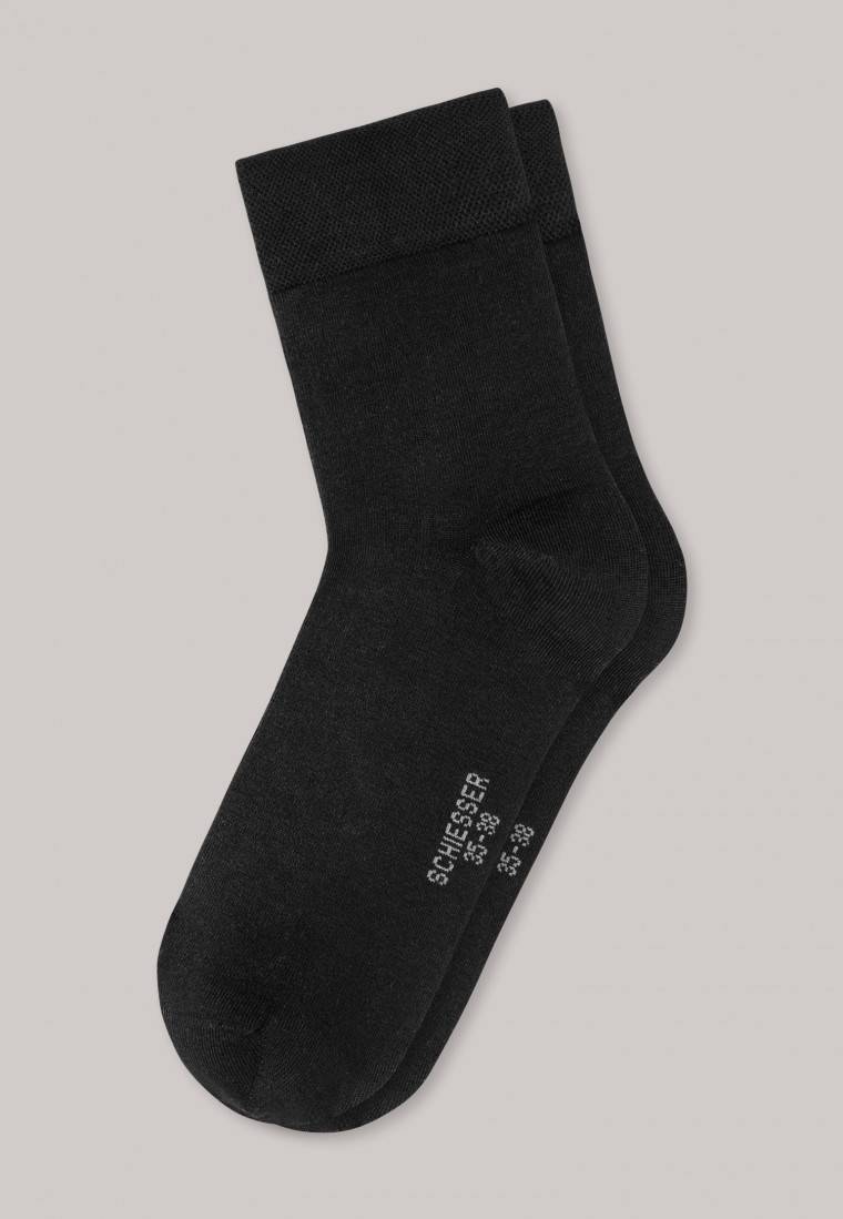 Schiesser Damensocken Schwarz - Selected! Premium