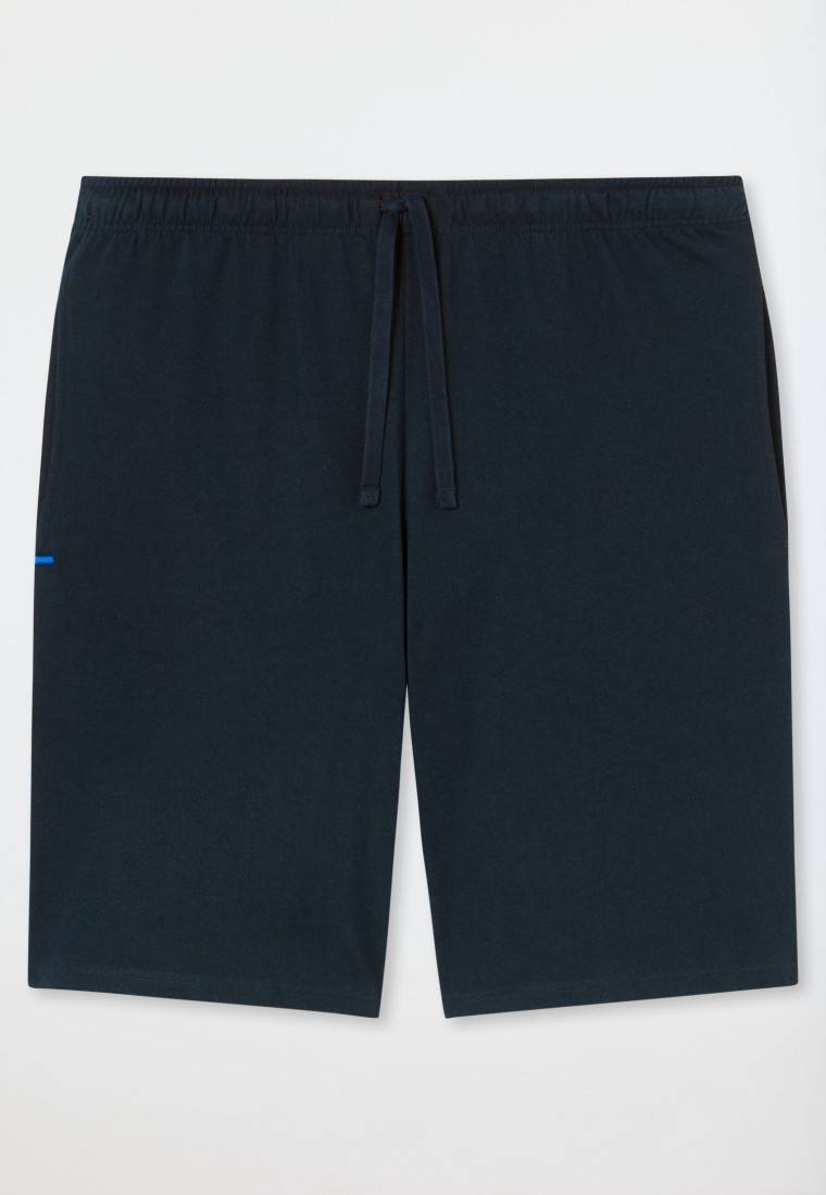 Schiesser Hose Kurz Dunkelblau - Mix+Relax