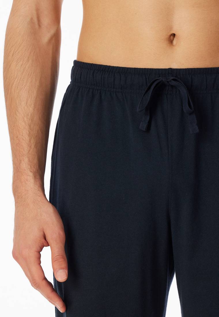 Schiesser Hose Kurz Dunkelblau - Mix+Relax