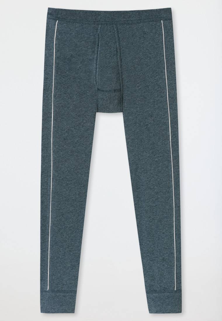 Schiesser Hose Lang Blau-meliert - Comfort Fit