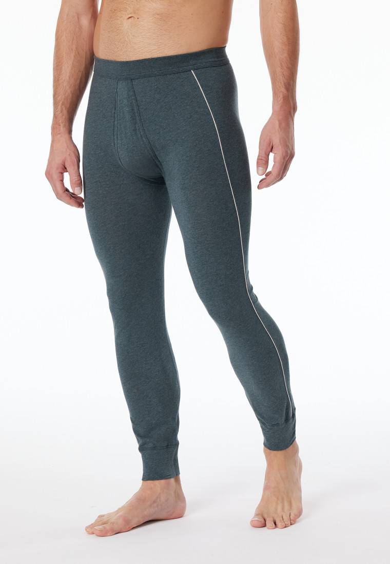 Schiesser Hose Lang Blau-meliert - Comfort Fit