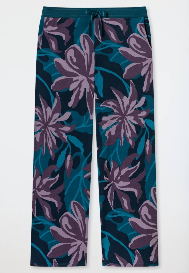 Schiesser Hose Lang Blumen Multicolor - Mix+Relax