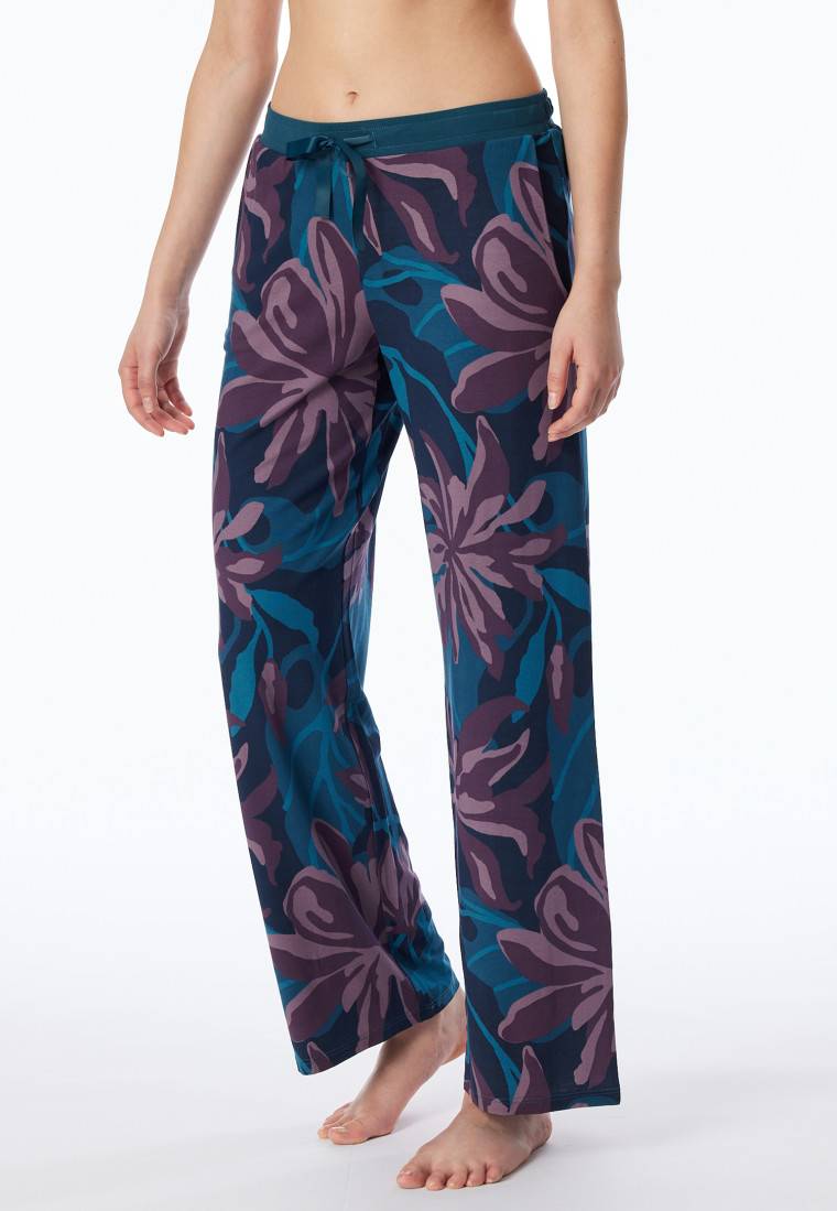 Schiesser Hose Lang Blumen Multicolor - Mix+Relax