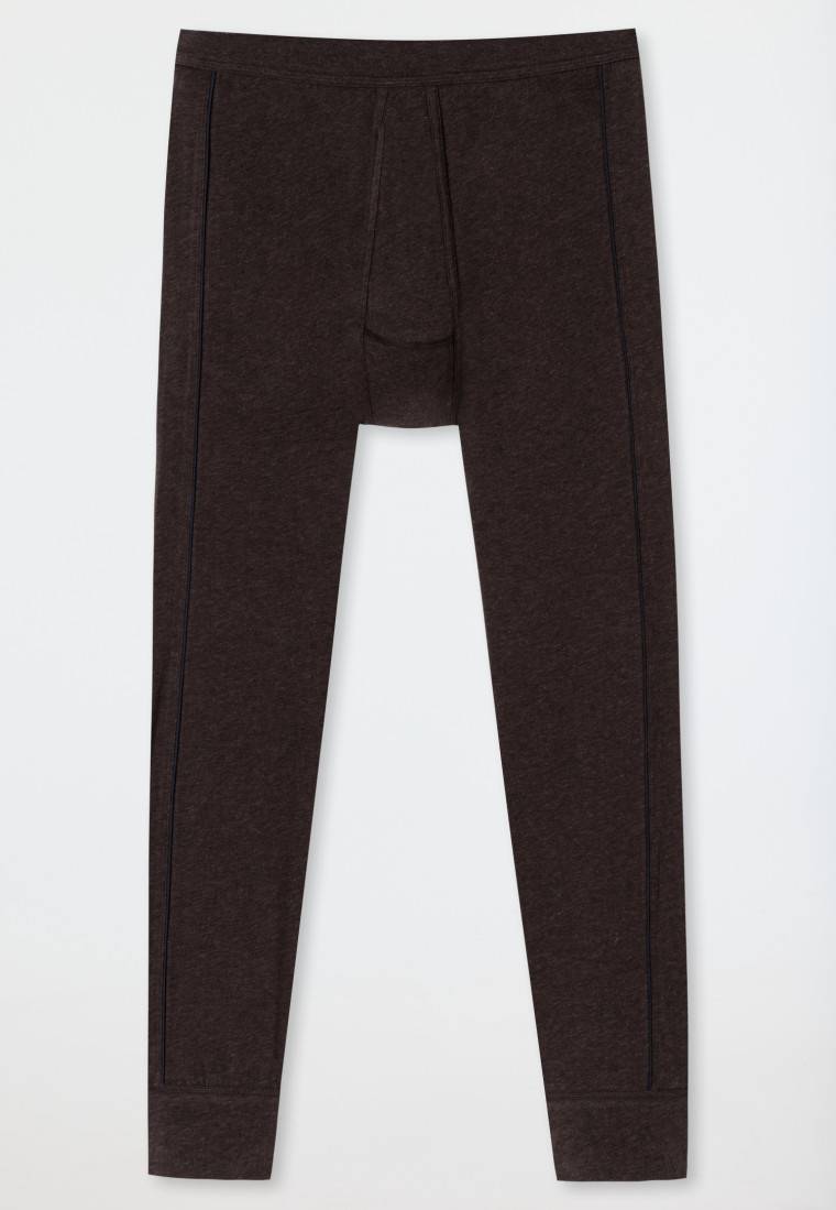 Schiesser Hose Lang Braun-meliert - Comfort Fit