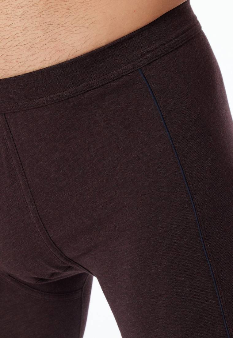 Schiesser Hose Lang Braun-meliert - Comfort Fit